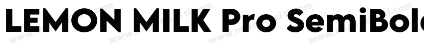 LEMON MILK Pro SemiBold字体转换